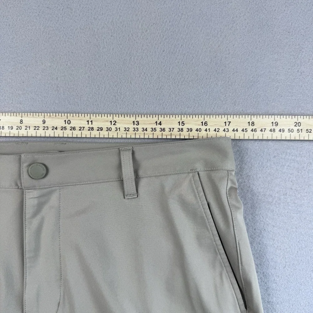 Rhone Commuter Pant Men 33x30 Classic Fit Tan Golf Chino Athletic Khaki